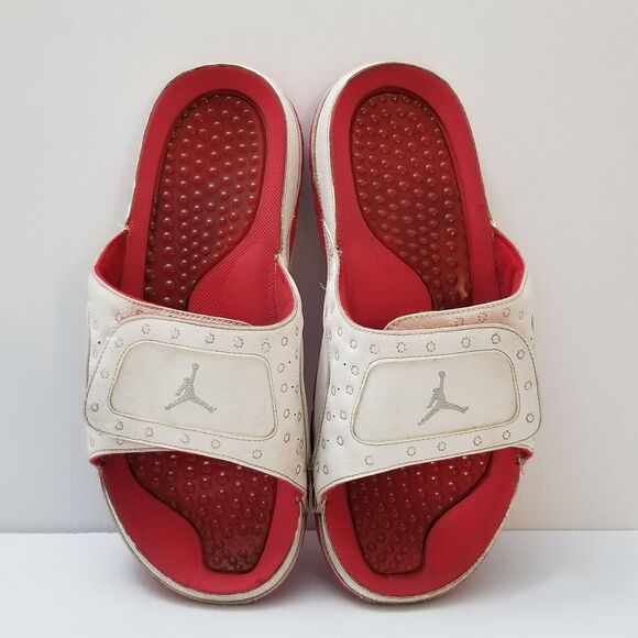 Nike Air Jordan Hydro XIII 13 Retro Men Sz 11 Slides Sandal Red White 684915-121 main image 5